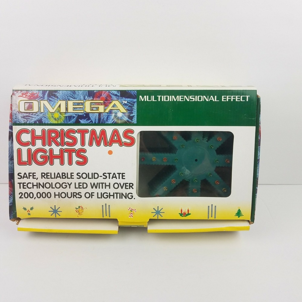 Vtg Omega Christmas LED Lights Multi Dimensional 24 Effects Las Vegas Style Show